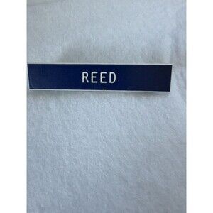 “Reed” Nametag Pin Vintage Plastic Metal